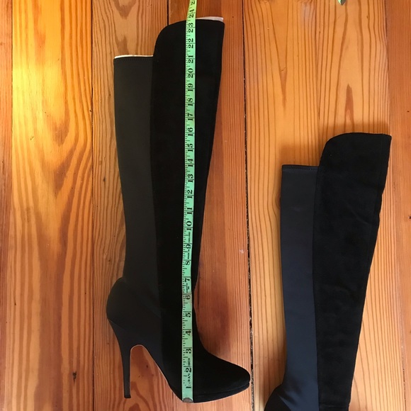 Betsey Johnson Black Knee-high Boots, EUC, 7.5 - Picture 12 of 16